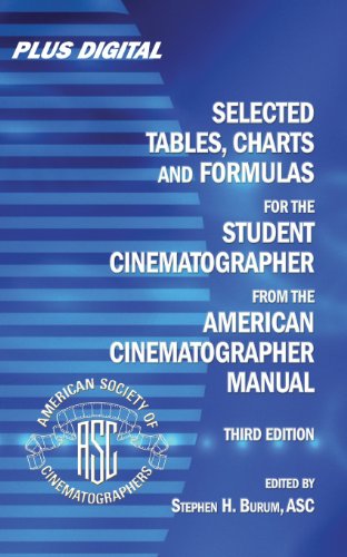 Selected Tables, Charts and Formulas for the Student Cinematographer from the American Cinematographer Manual 3RD Edition