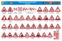 Дорожные знаки и дорожная разметка (комплект из 10 плакатов)