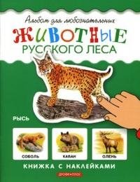 Инна Шустова - «Животные русского леса. Книжка с наклейками»