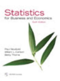 Statistics for Business and Economics and Student CD (6th Edition)