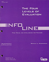 The Four Levels of Evaluation