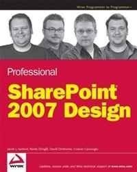 Professional SharePoint 2007 Design
