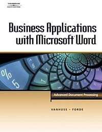 Susan H. VanHuss - «Business Applications with Microsoft Word, Hardcover Text»