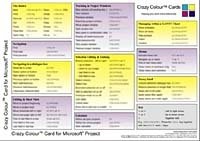 Crazy Colour Quick Reference Card for Microsoft Project