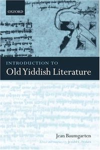 Introduction to Old Yiddish Literature