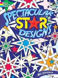 Wil Stegenga - «Spectacular Star Designs (Dover Colouring Book)»