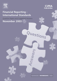 Financial Reporting International Standards November 2003 Q&As