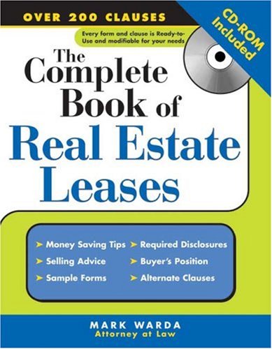 The Complete Book of Real Estate Leases (+CD-ROM) (Sphinx Legal)