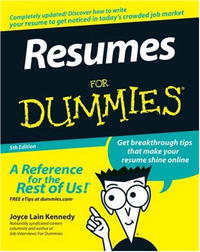Resumes For Dummies (Resumes for Dummies)