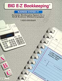 BIG E-Z Bookkeeping - Business System #1 without Payroll (New & Improved Version)