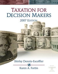 Taxation for Decision Makers, 2007 Edition (with RIA Card)