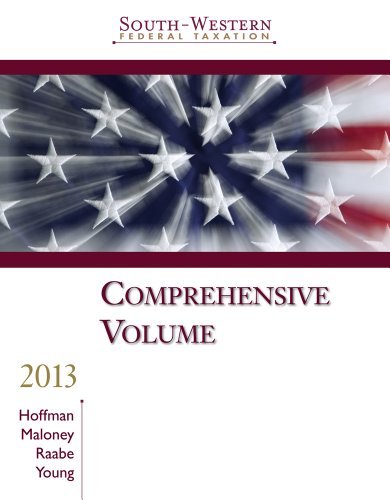 South-Western Federal Taxation 2013: Comprehensive, Professional Edition (with H&R Block @ Home Tax Preparation Software CD-ROM)