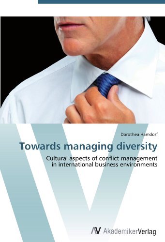 Towards managing diversity: Cultural aspects of conflict management in international business environments