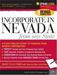 Incorporate in Nevada from Any State, 2E (Legal Survival Guides)