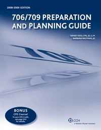 Barbara Weltman, Sidney Kess - «706/709 Preparation and Planning Guide (2008-2009) (Preparation and Planning)»