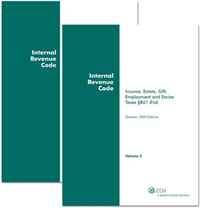 INTERNAL REVENUE CODE: Income, Estate, Gift, Employment and Excise Taxes, (Summer 2008 Edition) (Two Volume Set)