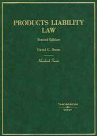 Hornbook on Products Liability Second Edition (Hornbook)