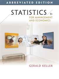 Statistics for Management and Economics, Abbreviated Edition (with CD-ROM)