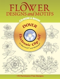 Flower Designs and Motifs CD-ROM and Book