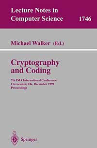 Michael Walker - «Cryptography and Coding»