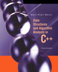 Data Structures and Algorithm Analysis in C++ (3rd Edition)