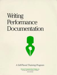 Writing Performance Documentation: A Self-Paced Training Program