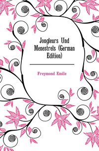 Jongleurs Und Menestrels (German Edition)