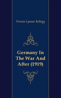 Germany In The War And After (1919)