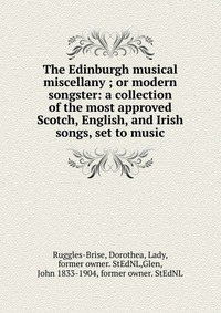 John Playford - «The Edinburgh musical miscellany»