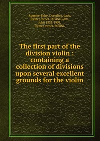John Playford - «The first part of the division violin»