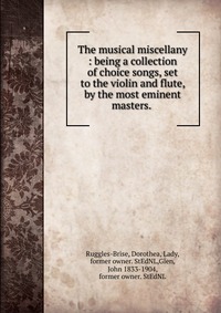 The musical miscellany