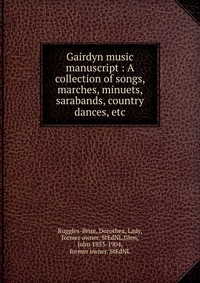 Gairdyn music manuscript
