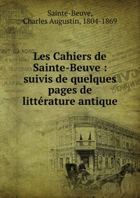 Les Cahiers de Sainte-Beuve