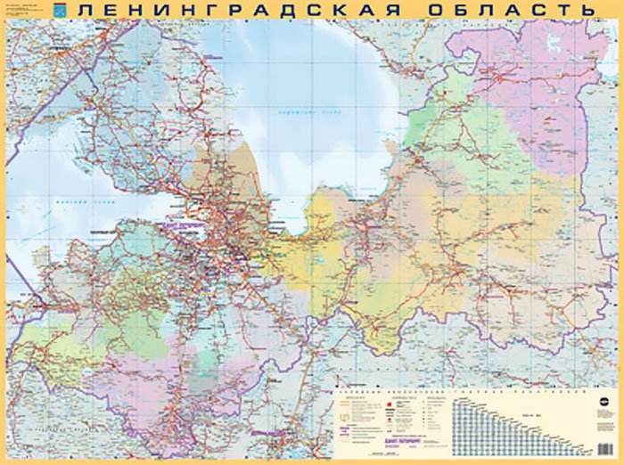 Ленинградская область. Карта