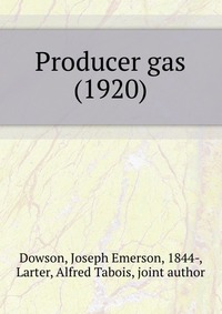 Producer gas (1920)