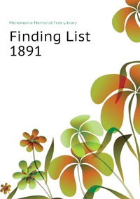 Finding List 1891
