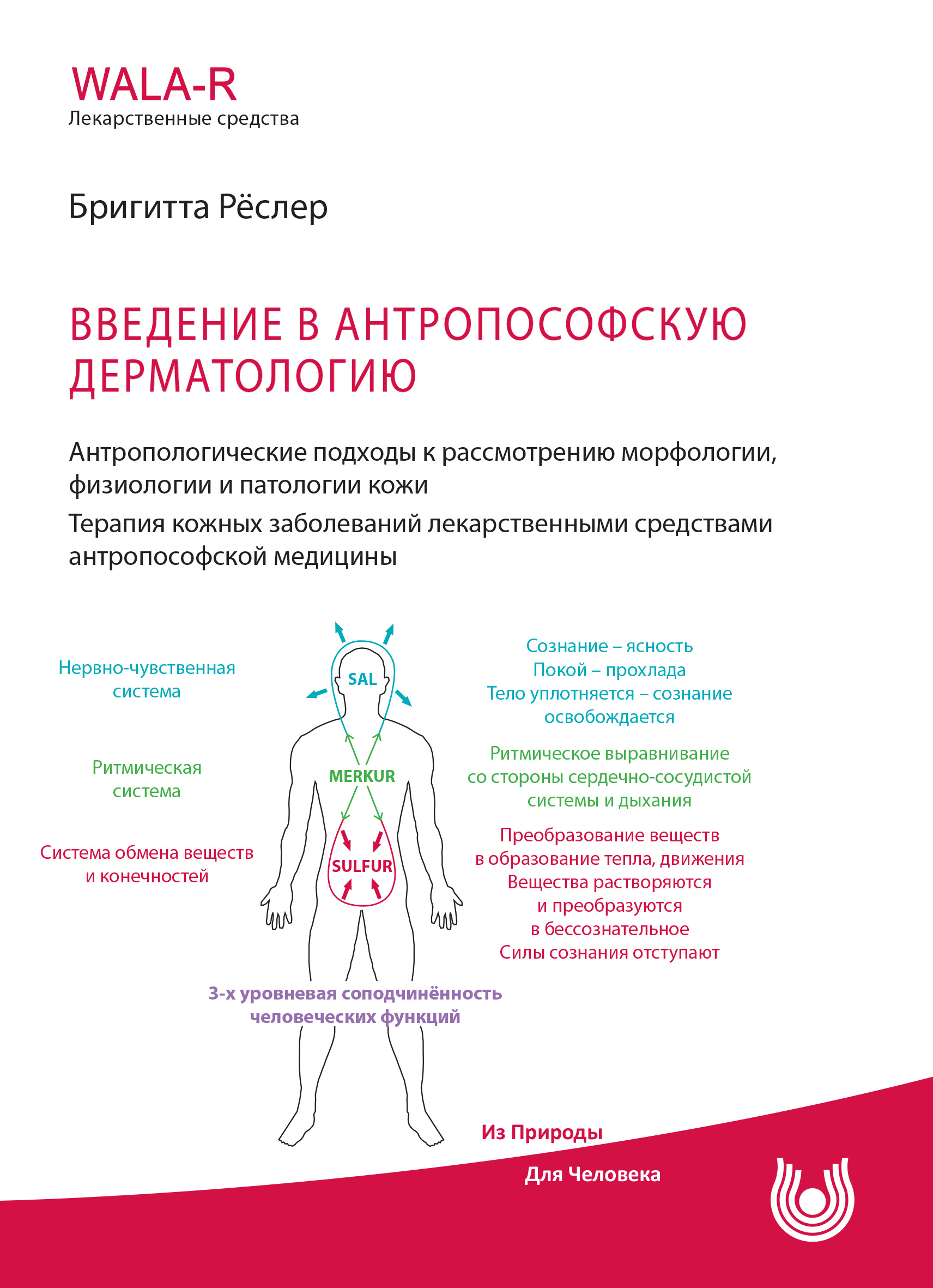 Книга Бригитта Реслер Введение в антропософскую дерматологию. Антропологические подходы к рассмотрению морфологии, физиологии и патологии кожи. Терапия кожных заболеваний средствами антропософской медицины