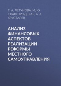 Книга М. Ю. Славгородская Анализ финансовых аспектов реализации реформы местного самоуправления
