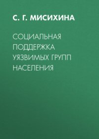 Книга С. Г. Мисихина Социальная поддержка уязвимых групп населения