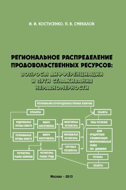 Книга П. В. Смекалов, Павел Васильевич Смекалов, Илья Ильич Костусенко Региональное распределение продовольственных ресурсов: вопросы дифференциации и пути сглаживания неравномерности