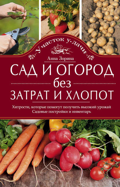 Книга Анна Зорина Сад и огород без затрат и хлопот. Хитрости, которые помогут получить высокий урожай. Садовые постройки и инвентарь