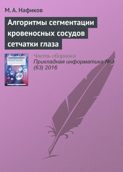Книга М. А. Нафиков Алгоритмы сегментации кровеносных сосудов сетчатки глаза