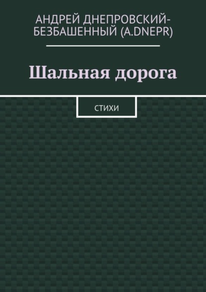 Книга Андрей Днепровский-Безбашенный (A.DNEPR) Шальная дорога. Стихи