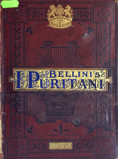 Книга Винченцо Беллини,  ЦГПБ I Puritani