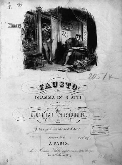 Книга  ЦГПБ, Людвиг Шпор Fausto