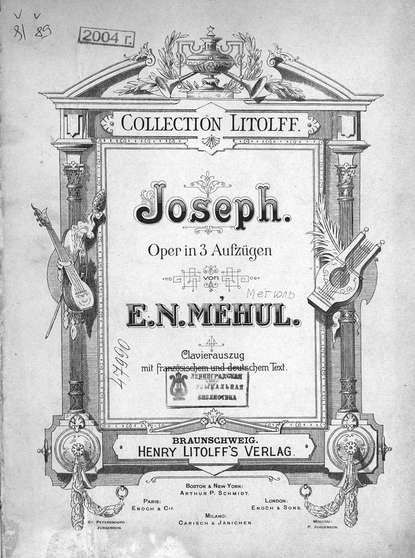 Книга  ЦГПБ, Этьенн Меюль, Меюль Этьенн Никола Joseph