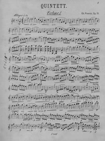 Книга  ЦГПБ, Сезар Франк Quintett