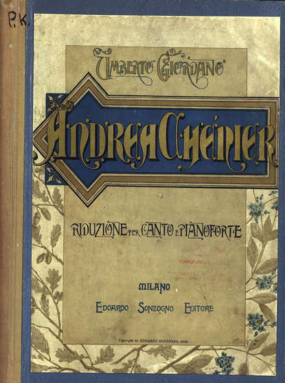 Книга  ЦГПБ, Умберто Джордано Andrea Chenier
