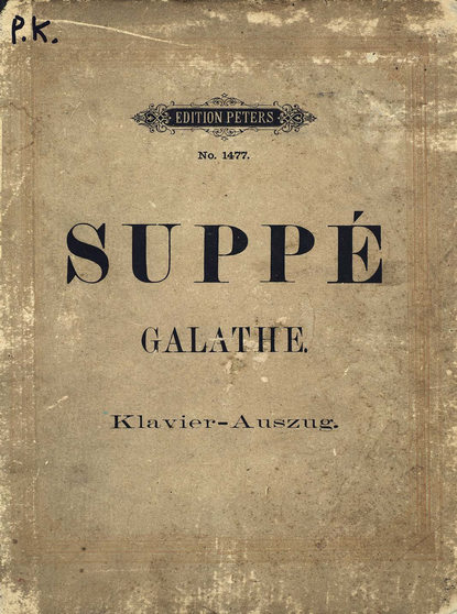 Книга Франц фон Зуппе,  ЦГПБ Die schone Galathe