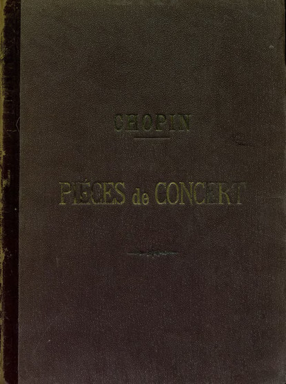Книга Фредерик Шопен,  ЦГПБ Pieces de concert